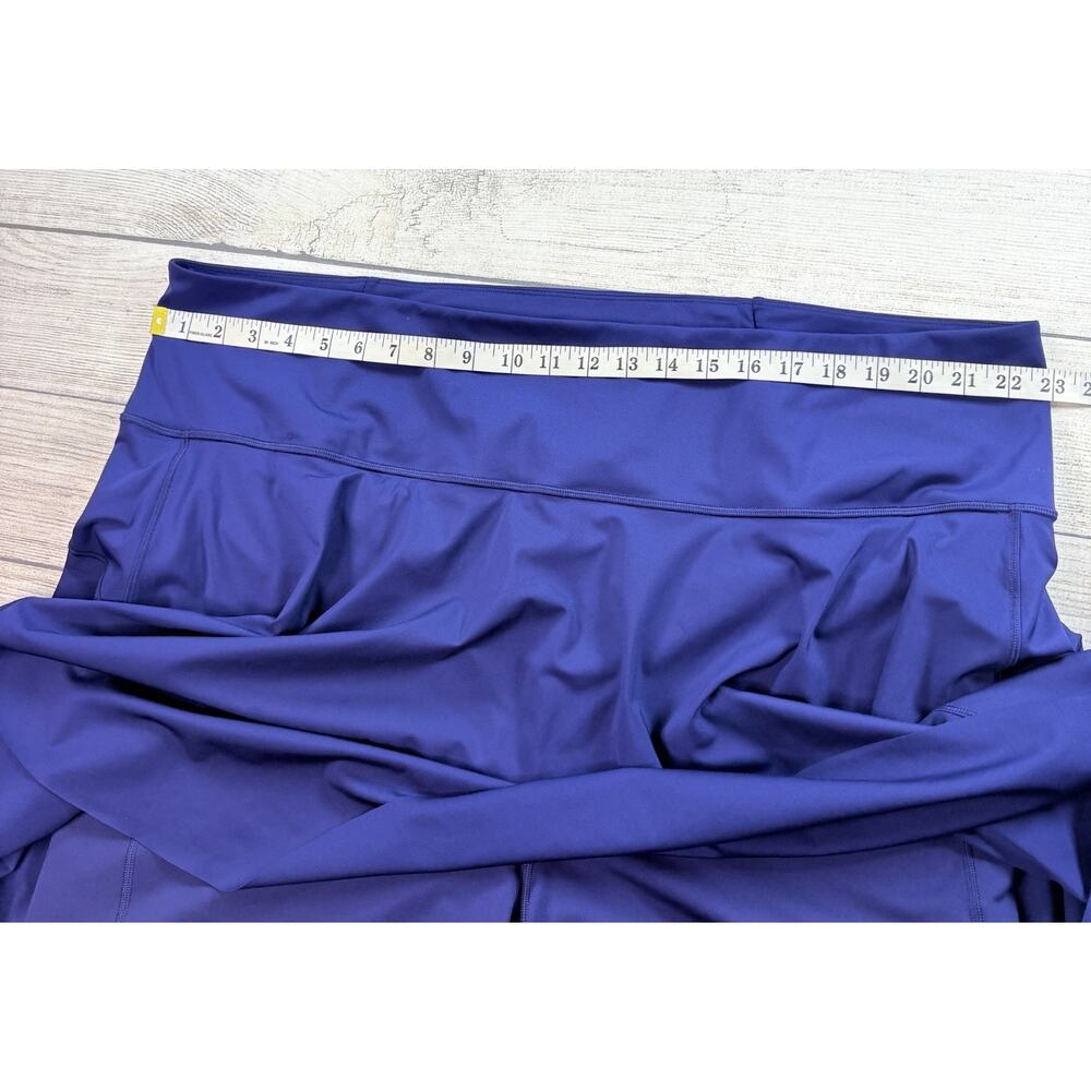 Athleta Ace Tennis Skort Navy Blue Sporty Stretch Pockets Size 3X - Picture 4 of 7